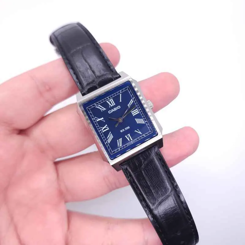 Casio Vintage-Inspired Blue Dial Men's Watch- MTP-B190L-2BV